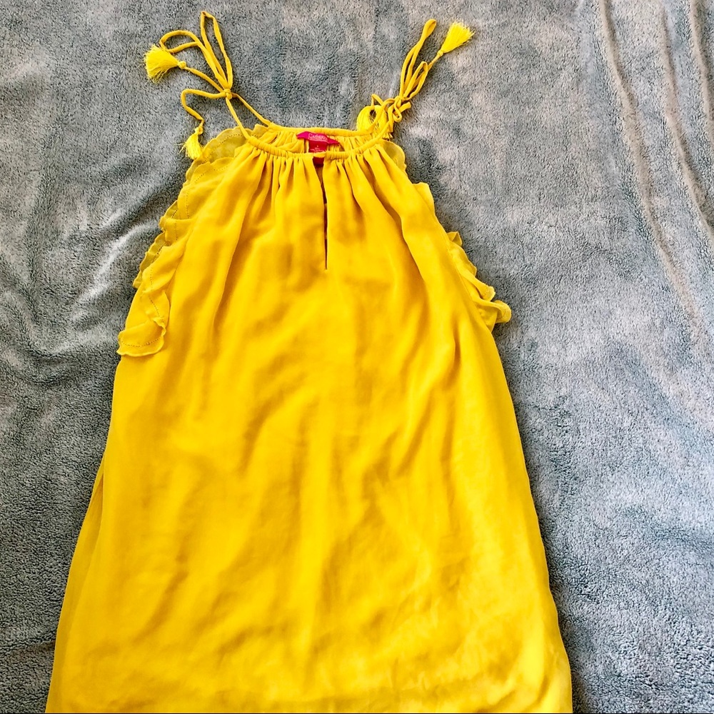 Catherine Malandrino yellow summer dress
